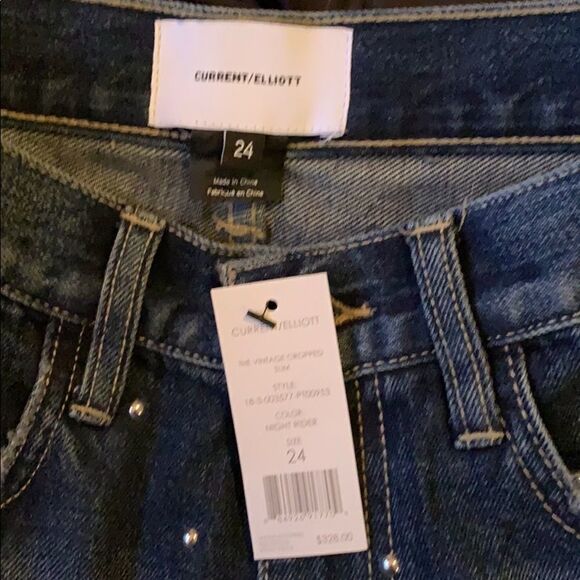 NWT Current/Elliott Vintage crop slim jean. 24 - Picture 3 of 3